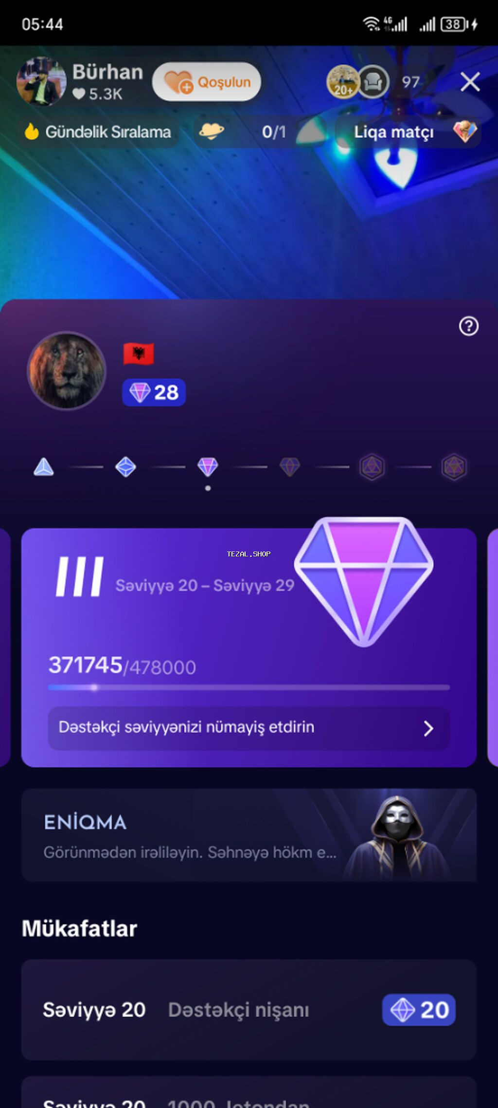 28 Level Wexsi Seyfedi. Jeton Atanlarin Seyfesi Deyil. Ozum
