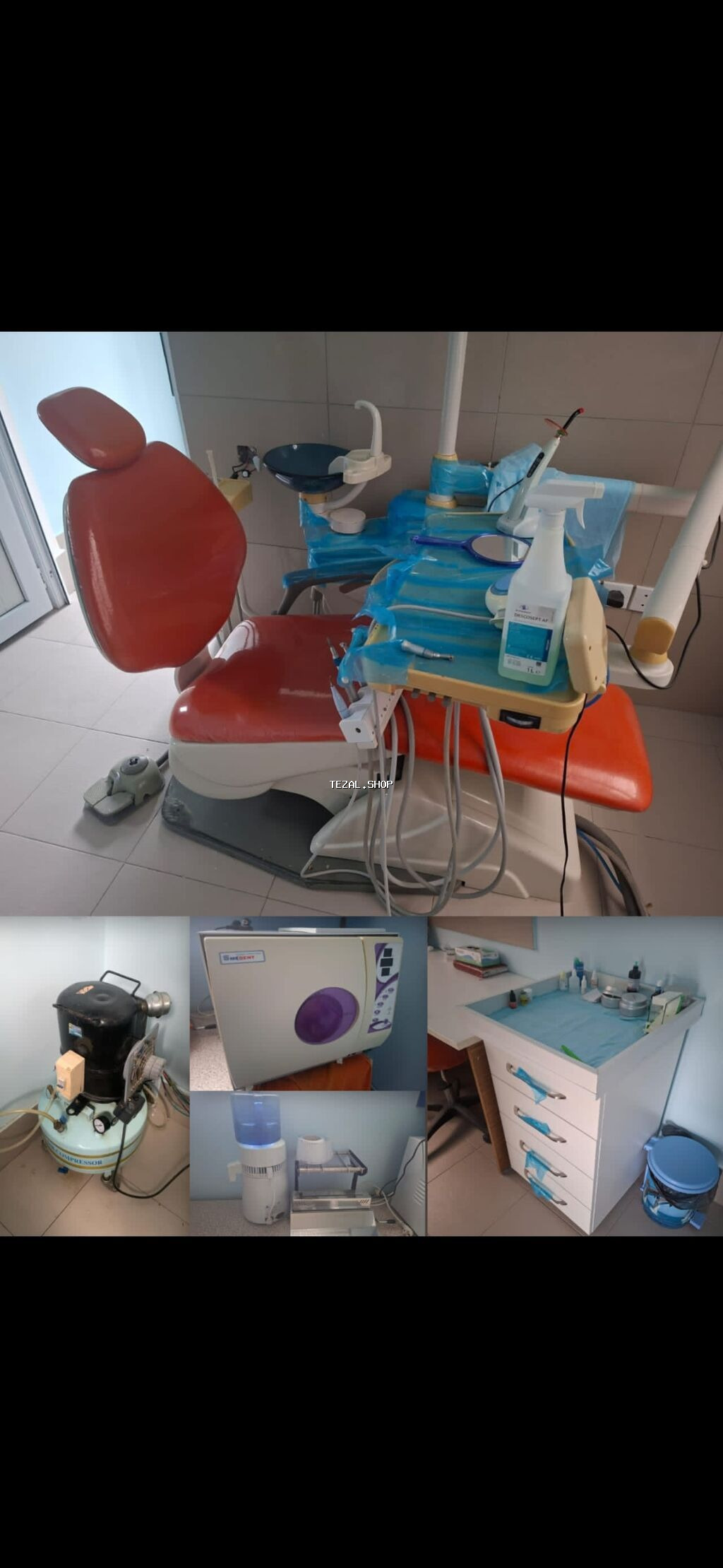 Diş hekimleri ücün avadanliq.her şey daxil.Ela veziyyetde.tam işlək