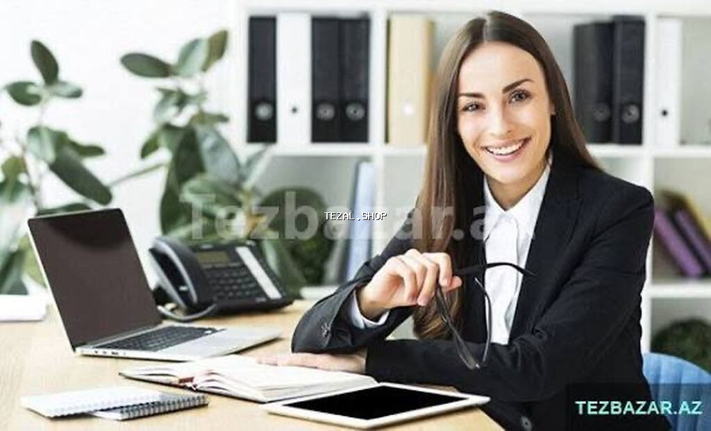 Ofisin maliyyə işlərini (Hesabdar) aparmağa xanım içci teleb olnur