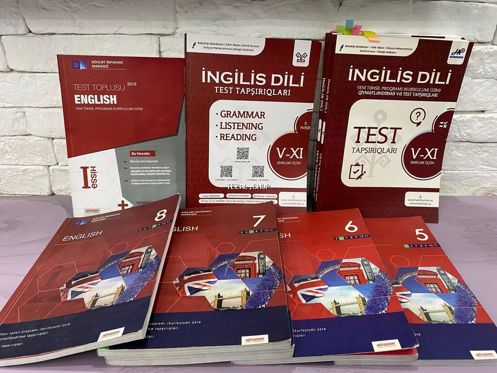 Kitab 27 ədəd
Ayrı ayrı 3-5 azn