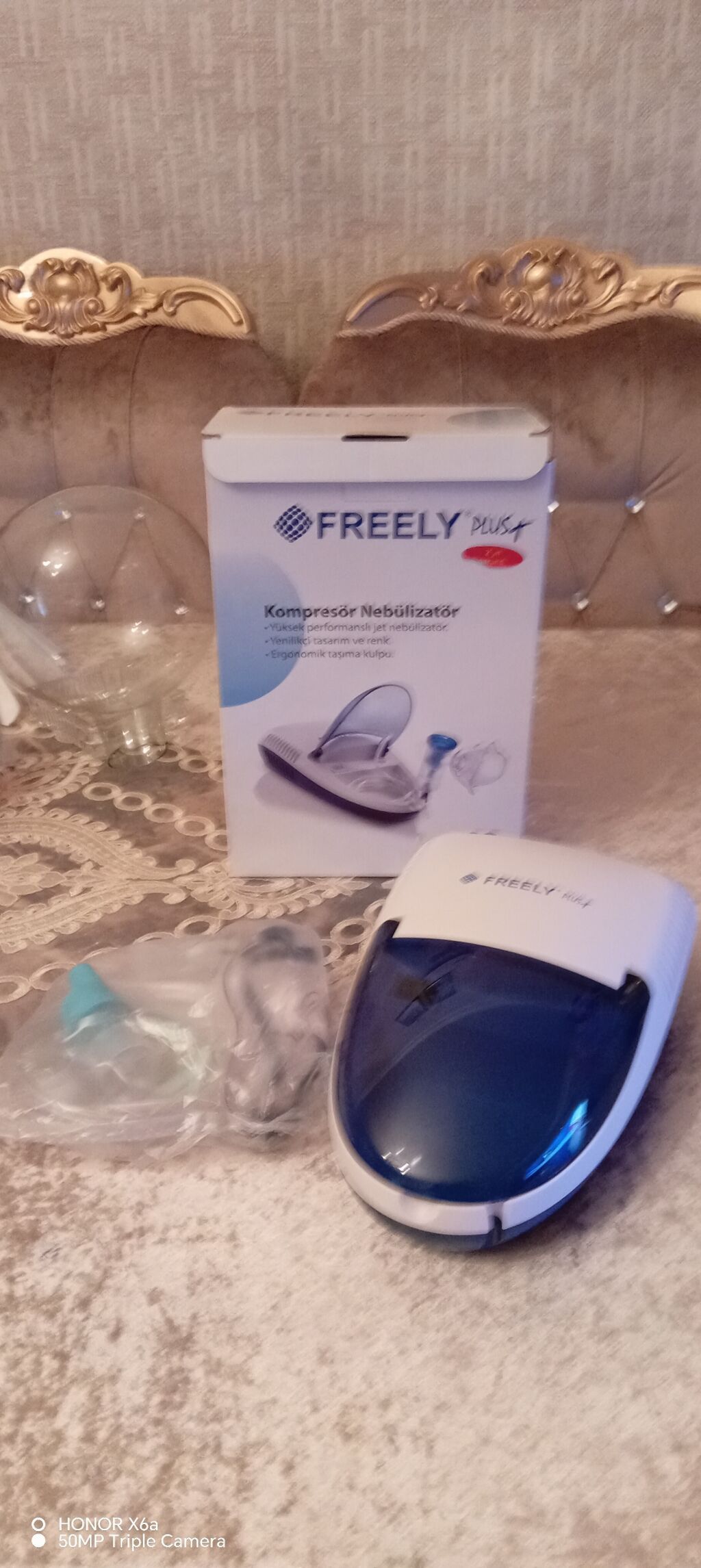 Freely Plus kompressor nebulizator - Yüksək performanslı jet tipli