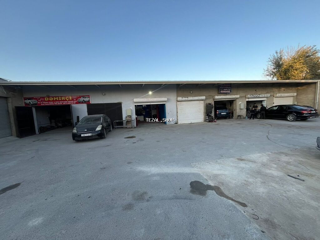 Avtoservis üçün icarəyə verilən boks/qaraj sahəsi. Xüsusiyyətlər: -