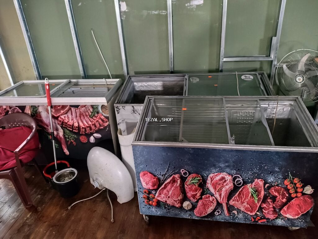 Mağaza/vitrin üçün şüşə qapılı dondurucu vitrinlər (sandıq tipli)