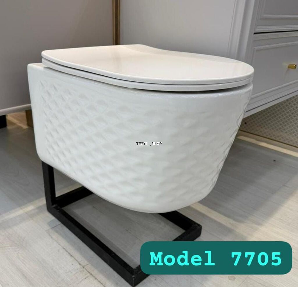 Asma unitaz – Model 7705 - Divara bərkidilən, gizli çəndə