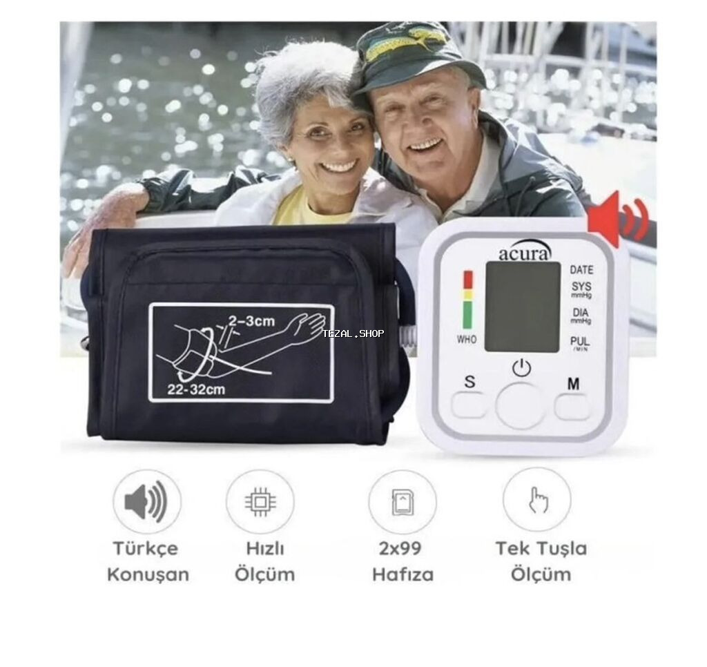 Təzyiq ölçən Tonometr Acurа avtomatik qoldan ölçən elektron təzyiq