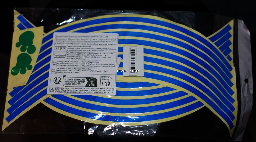 Məhsul: Velosiped üçün təkər reflektor yapışqan zolaqlar dəsti