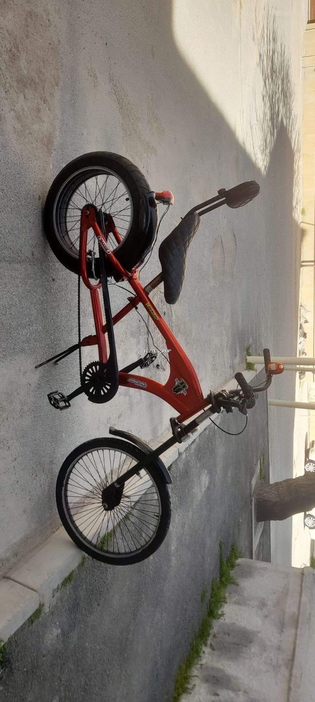 Uşaq/yeniyetmə üçün kruizer tipli velosiped - Rəng: narıncı gövdə - şəkil 4