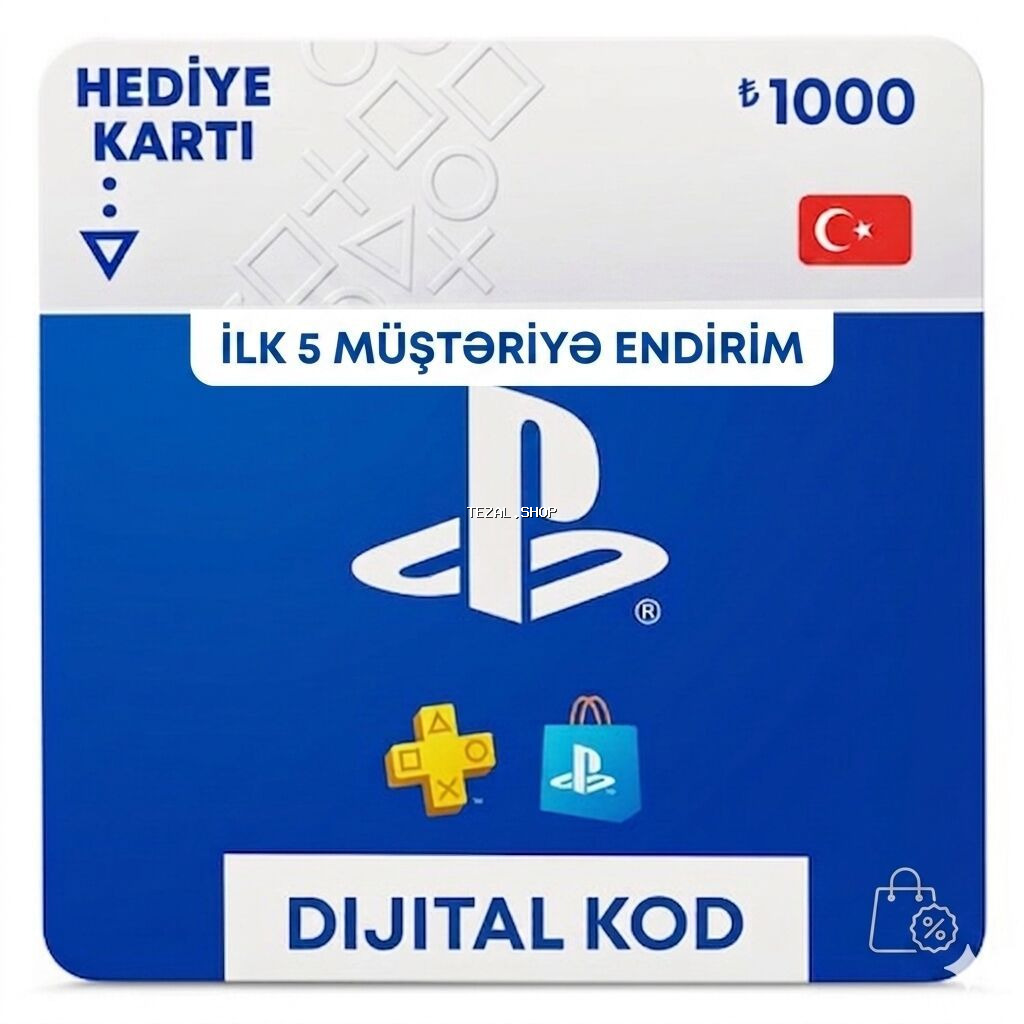 PSN Gift Card 250-3000 TL (Türkiyə) 🇹🇷 PSN Türkiyə Balans Kodları —