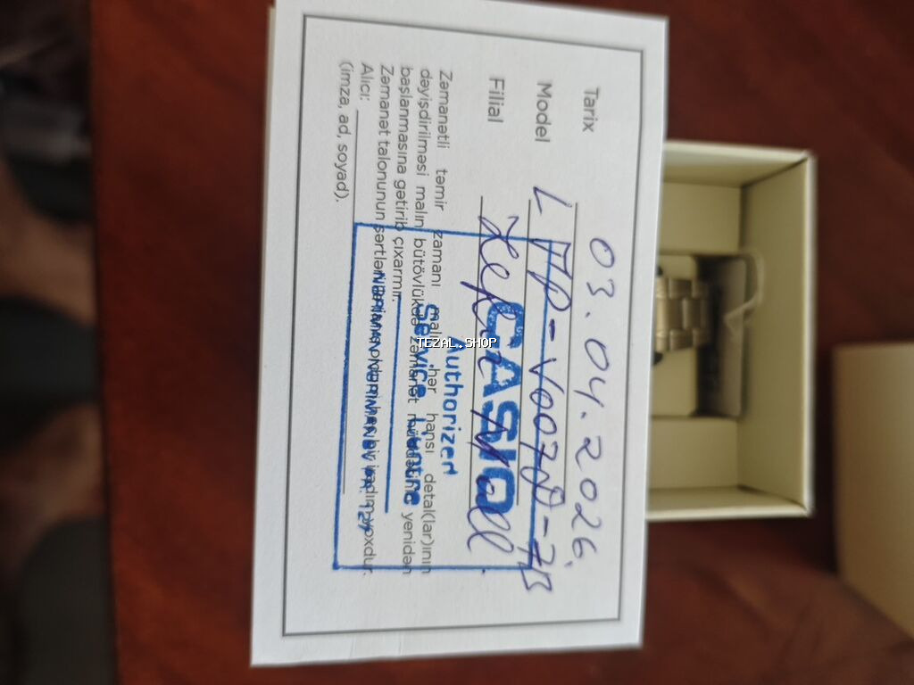 Yeni, Qol saatı, Casio, rəng - Gümüşü - şəkil 3