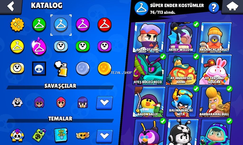 Brawl Stars oyunu üçün zəngin kontentli hesab - Kupa: 42,191 - Ulduz - şəkil 4