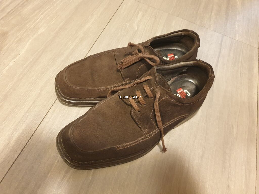 Kişi ayaqqabıları dəsti - Model 1: Tünd mavi dəri krossovka tipli - şəkil 3