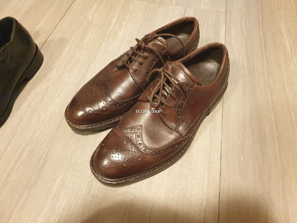 Kişi ayaqqabıları dəsti - Model 1: Tünd mavi dəri krossovka tipli - şəkil 5