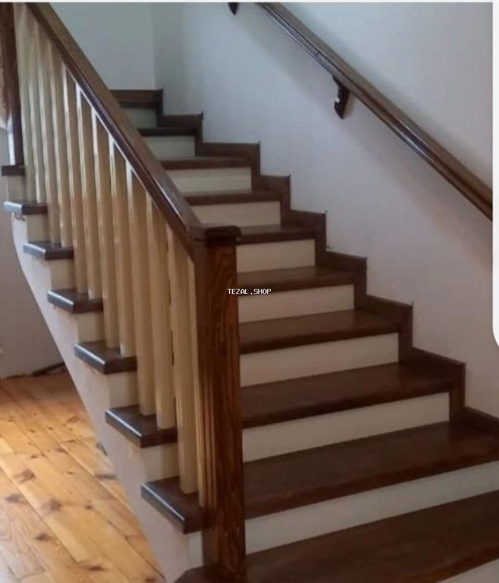 Mərtəbələrarası ağac pilləkən – klassik dizayn - Material