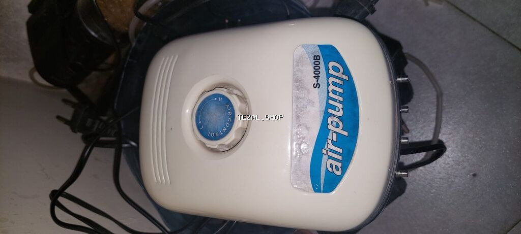 Akvaryum avadanlıqları paketi 4 çıxxışlı kopmressor və böyük filter -