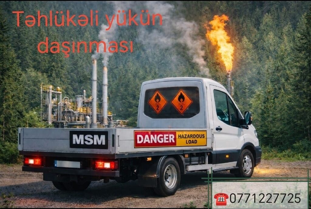 Təhlükəli yüklərin daşınması ☎️0771227725 🔥 Təsvir: - Kimyəvi və