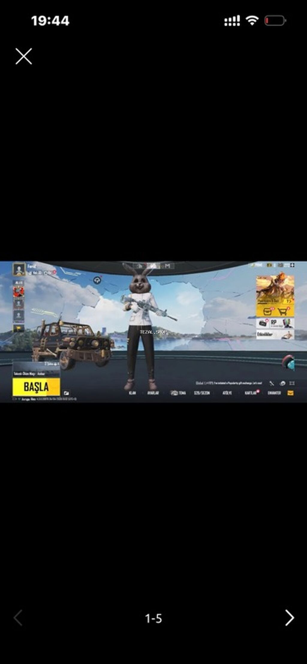 PUBG Mobile oyun hesabı - Platforma: PUBG Mobile (Global) - Oyun içi