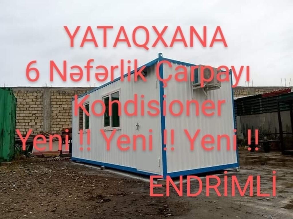 Konteyner yataqxana (metalkonstruksiya ) umumi karkas metal + ust