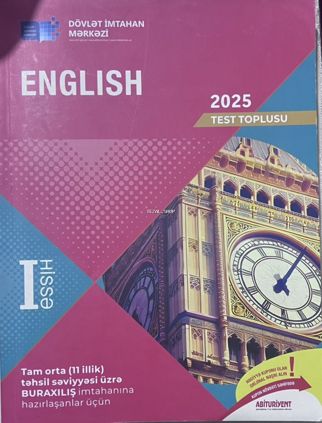 İngilis dili Testlər 11-ci sinif, DİM, 1-ci hissə