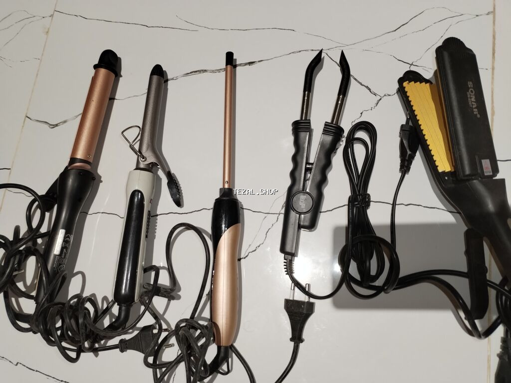 Saç üçün istilik alətləri dəsti Tərkib: - 3 ədəd buruq saç maşası