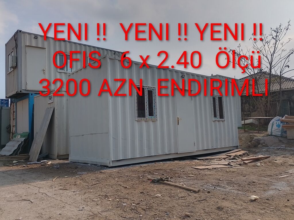 🔥🔥🔥🔥🔥 ENDIRIMLI 🔥🔥🔥🔥🔥 ✅- Yeni Ofis Metalkonstruksiya 6 x 2.40 olcu