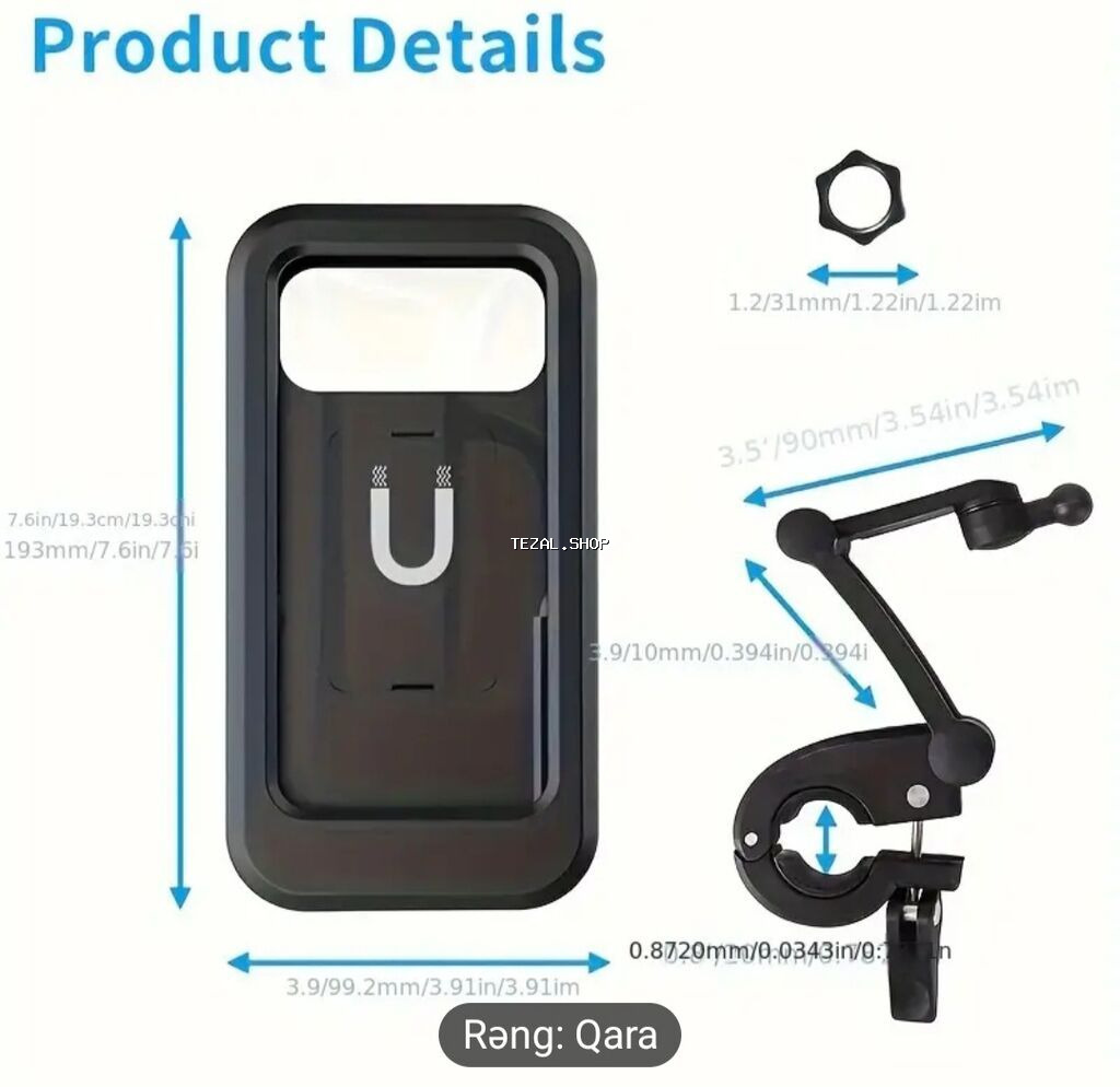 Velosiped Və Motoskilet Üçün Telefon Tutacaqı