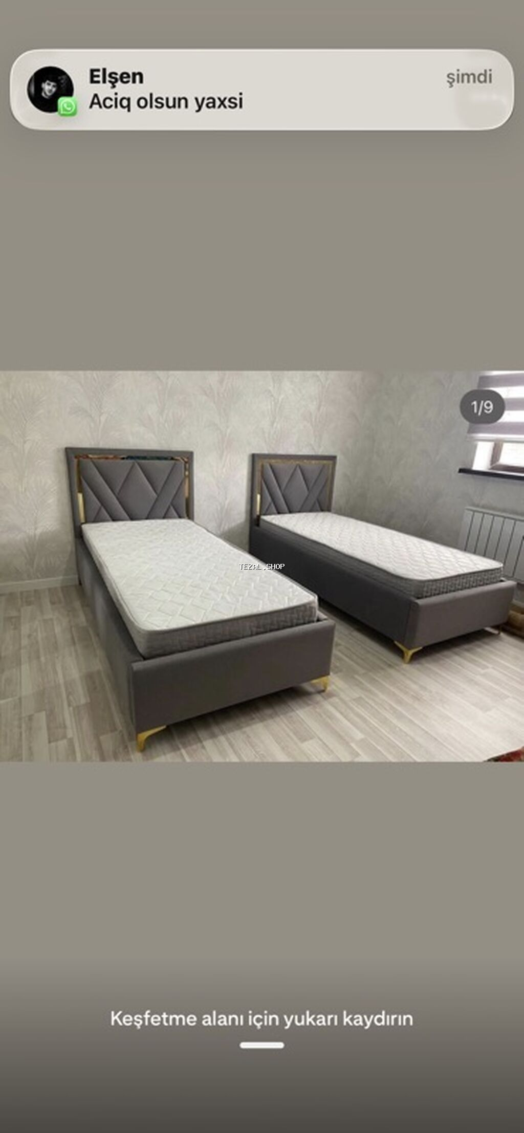 Yeni, Təknəfərlik çarpayı, Bazalı, Matras ilə, Siyirməsiz, Azərbaycan