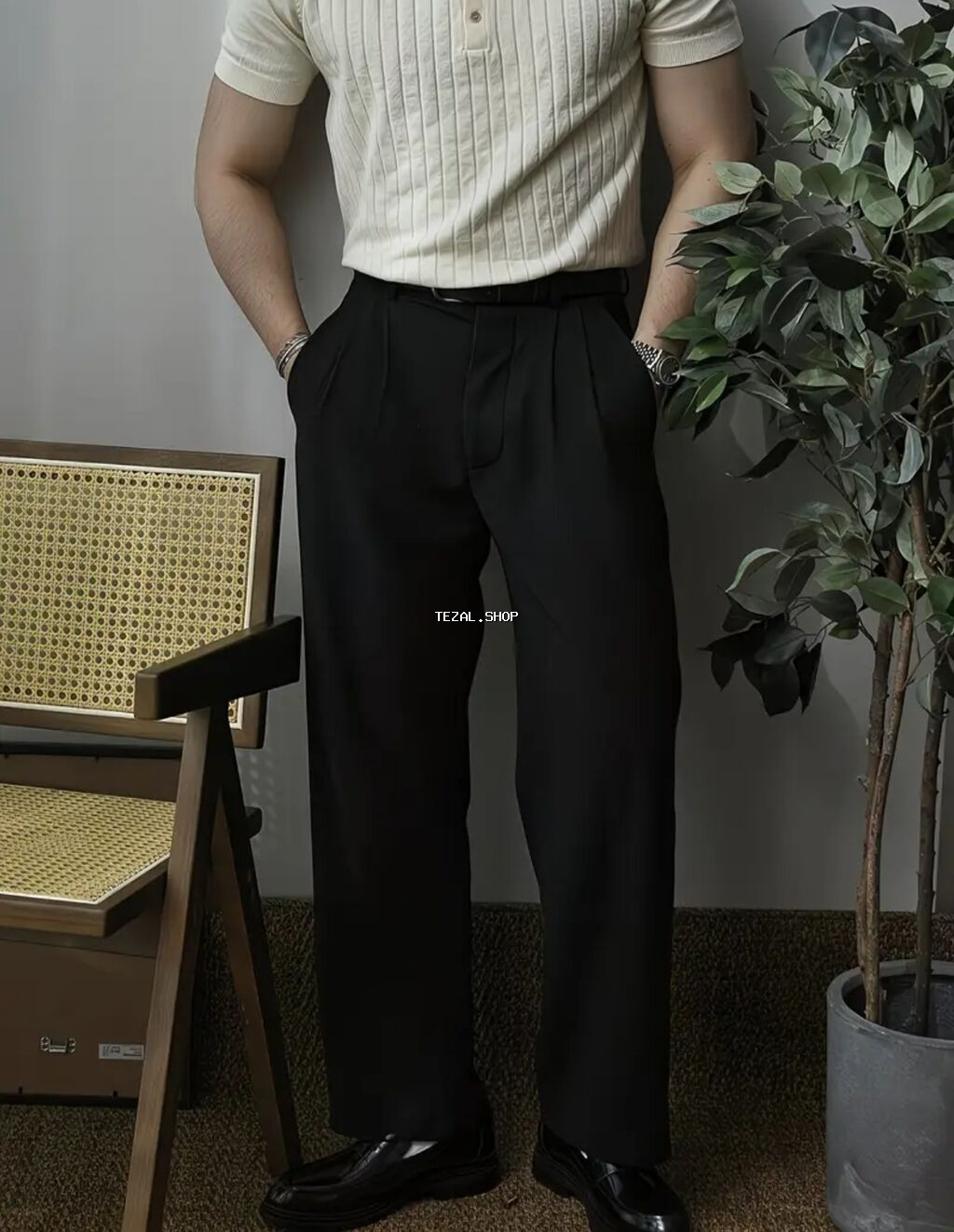 Gündəlik geyim üçün ideal klassik şalvar. Mükəmməl kəsimi ve tikilişe