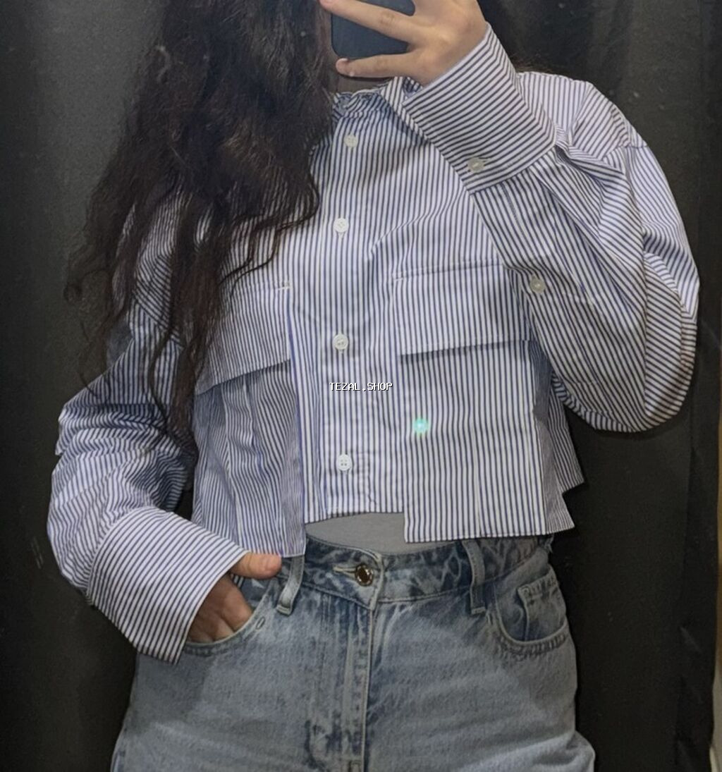 Zolaqlı qısa köynək Calliope. Yaxsi veziyyetdedir. - Model: qısa