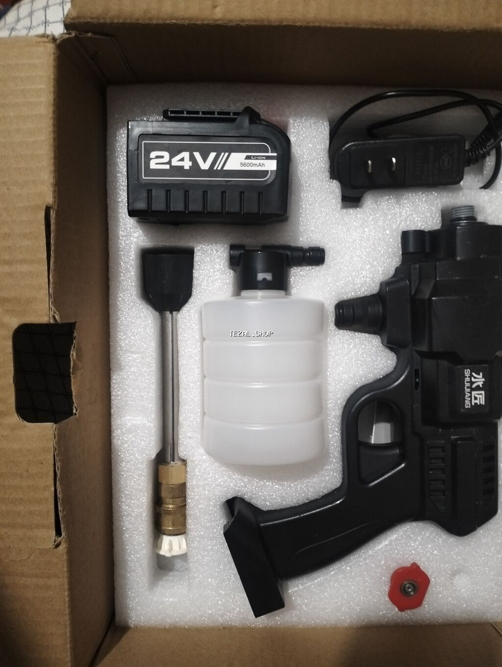 Akkumulyatorlu portativ yuyucu qurğu (24V, 5600 mAh) Xüsusiyyətlər: -