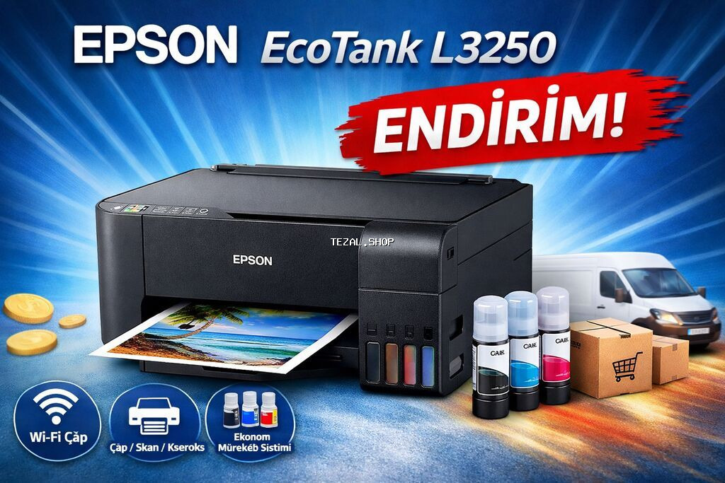 RESMI SERVIS EPSON EcoTank L3250 çoxfunksiyalı printer - Wi‑Fi
