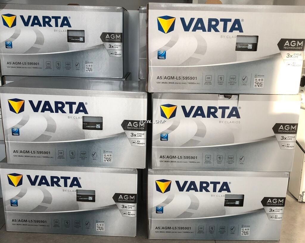 Varta, 95 ah, Orijinal, Almaniya, Yeni