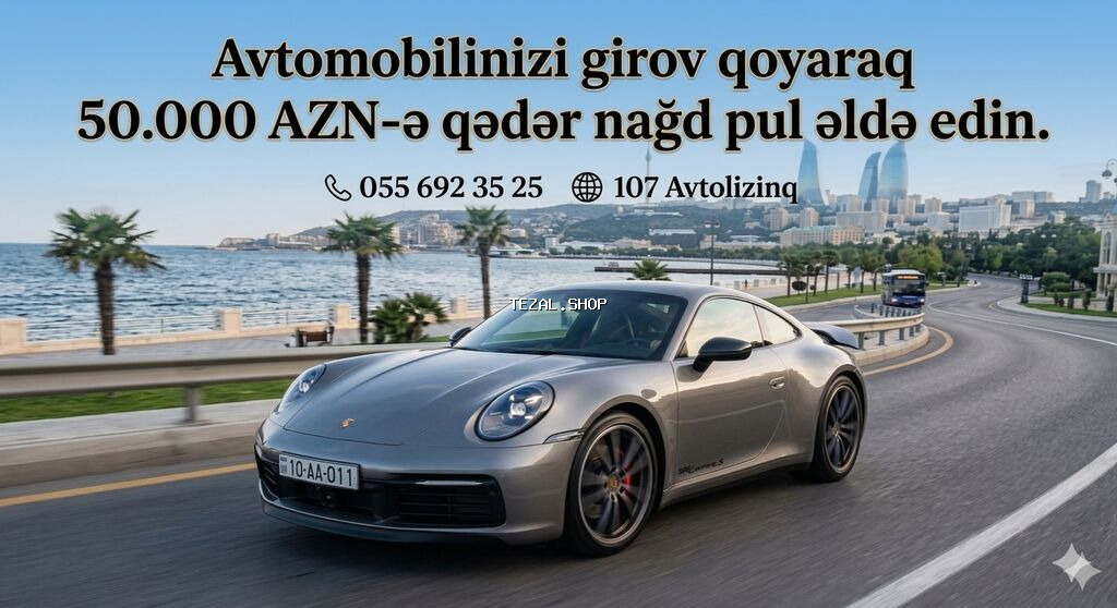 Avtomobil girovu əsasında nağd pul xidməti. - Avtomobilinizi girov