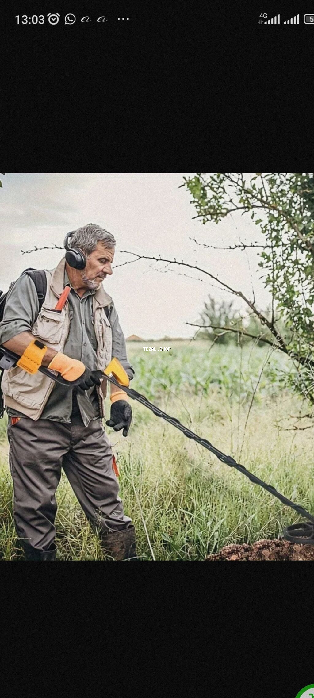 Metal detektoru 14 metr dərinlikdə aşkar edir. şəxsi heyət və torpaq