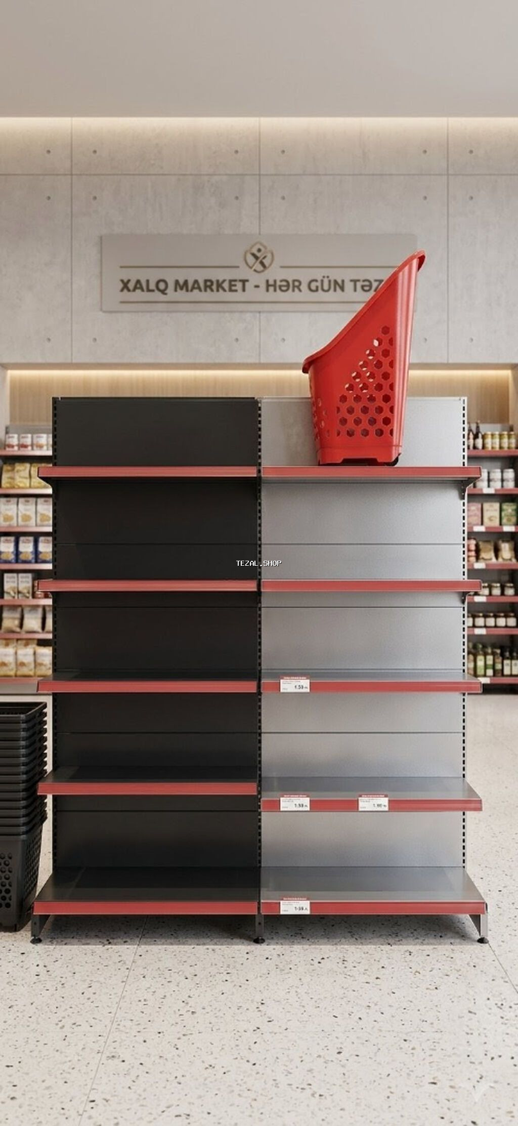 Vitrin rəflər satilir