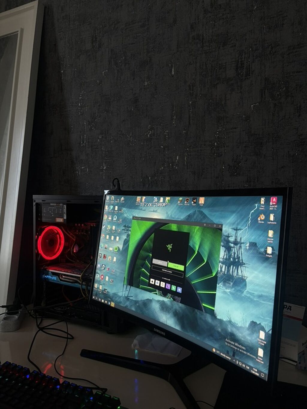 Sistem və monitor satılır. Klaviatura mouse qiymətə daxil deyil