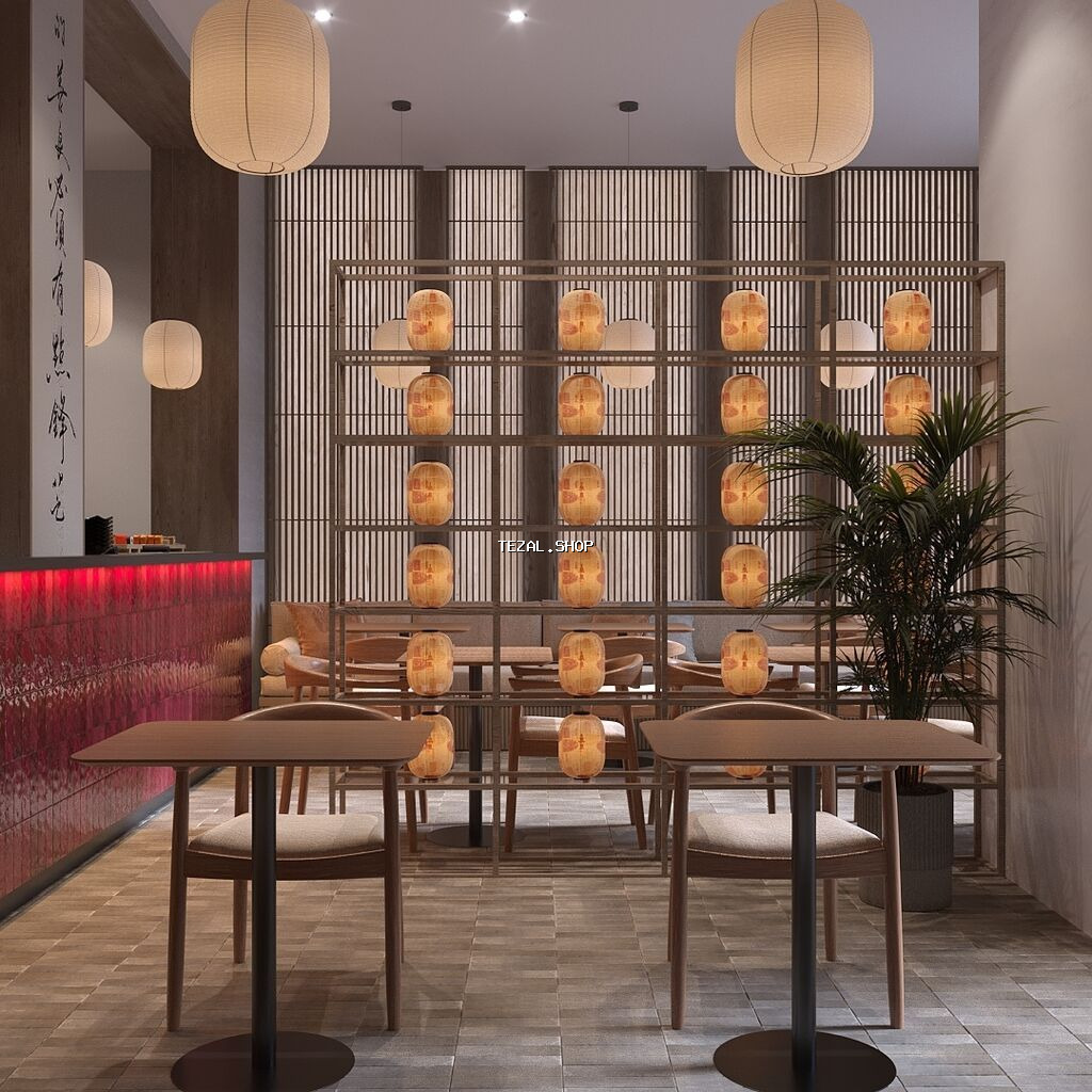 Yapon üslublu interyer dizaynı və mebel kompleksi - Müasir minimalist