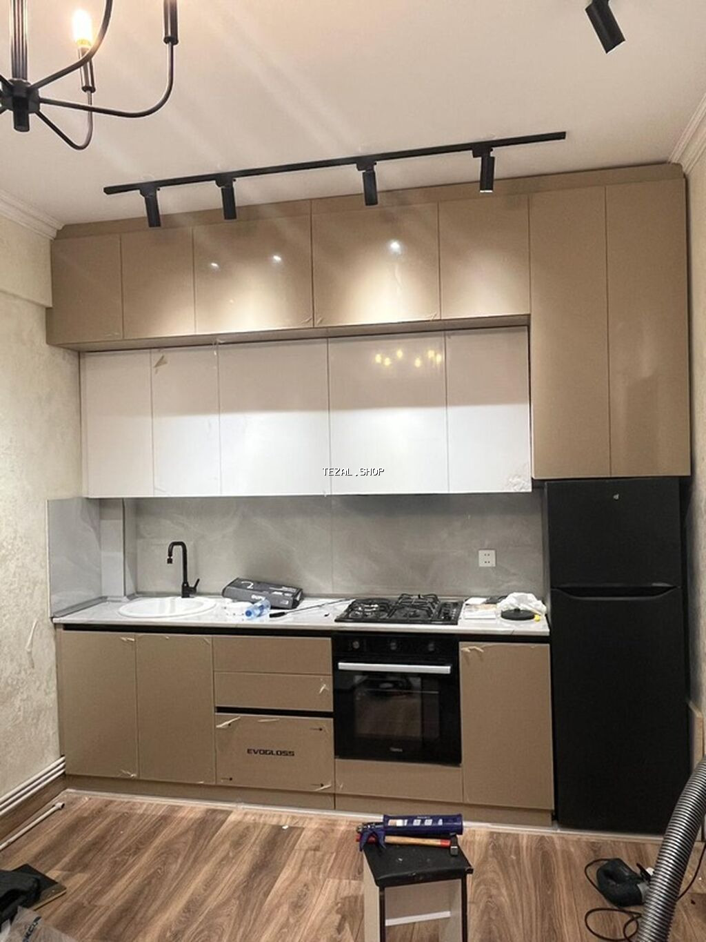 Sifarişlə mətbəx dəsti, Özü çəkən petlələr, MDF, Kredit yoxdur