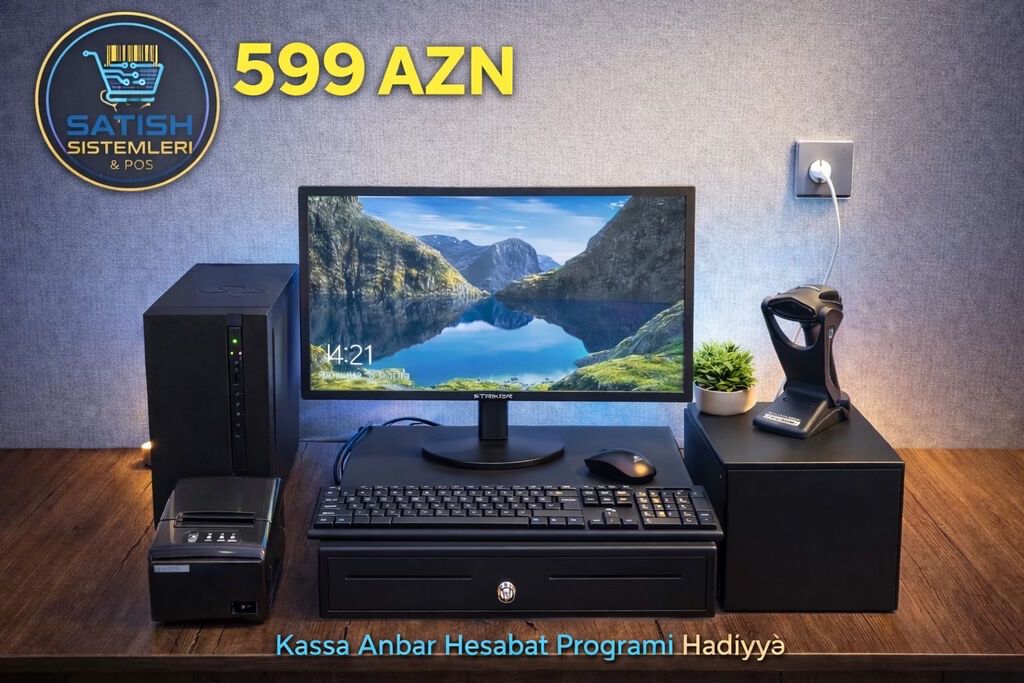 Satış sistemləri və POS üçün tam avadanlıq dəsti Qiymət: 599 AZN