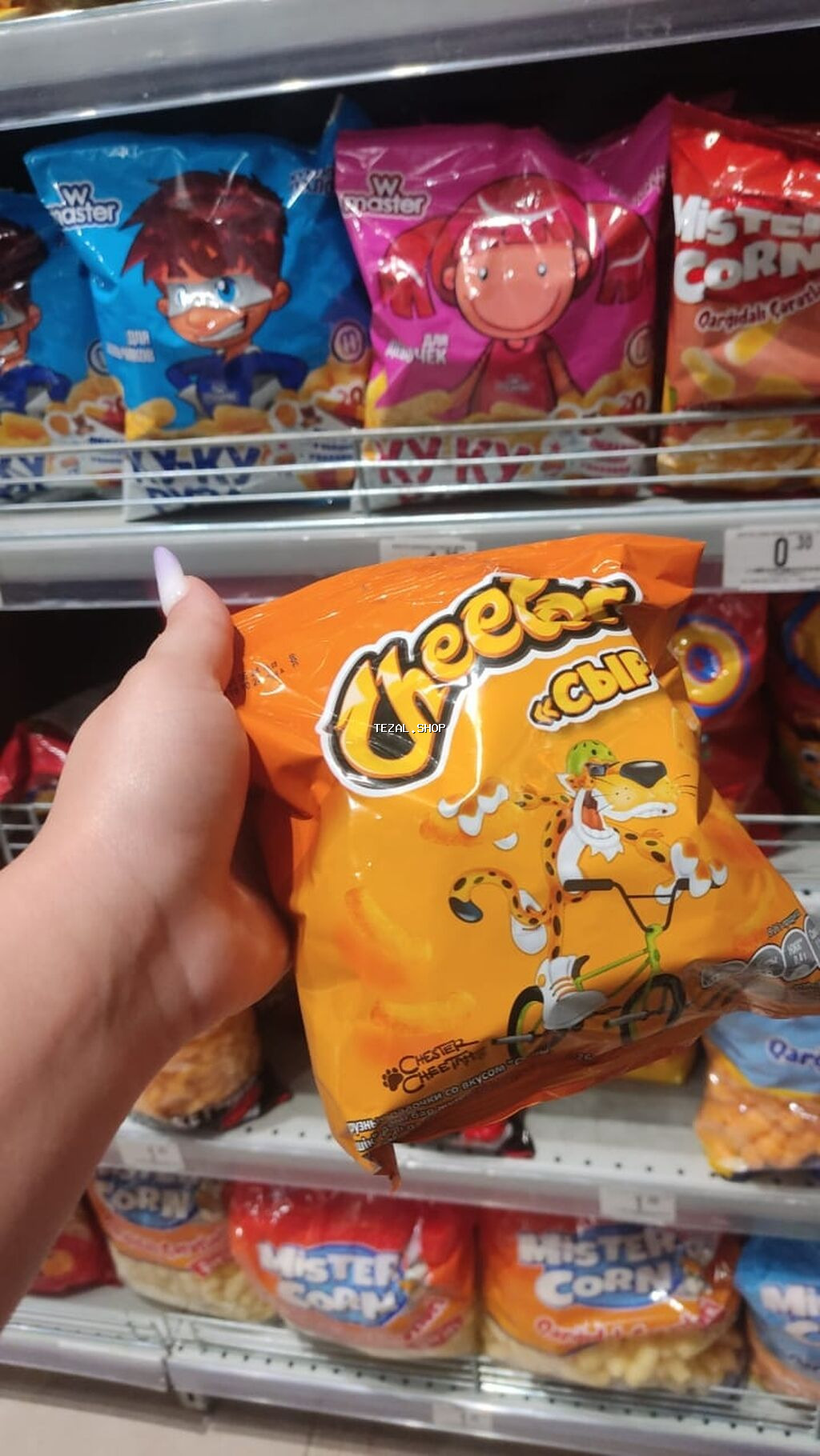 Cheetos – Pendir dadlı qarğıdalı çubuqları - Brend: Cheetos - Dad
