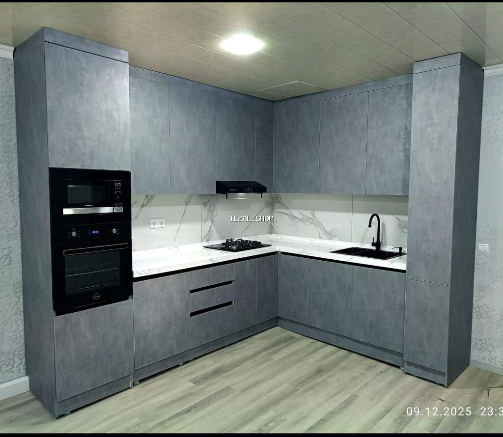 Sifarişlə mətbəx dəsti, Özü çəkən petlələr, MDF, Kredit yoxdur