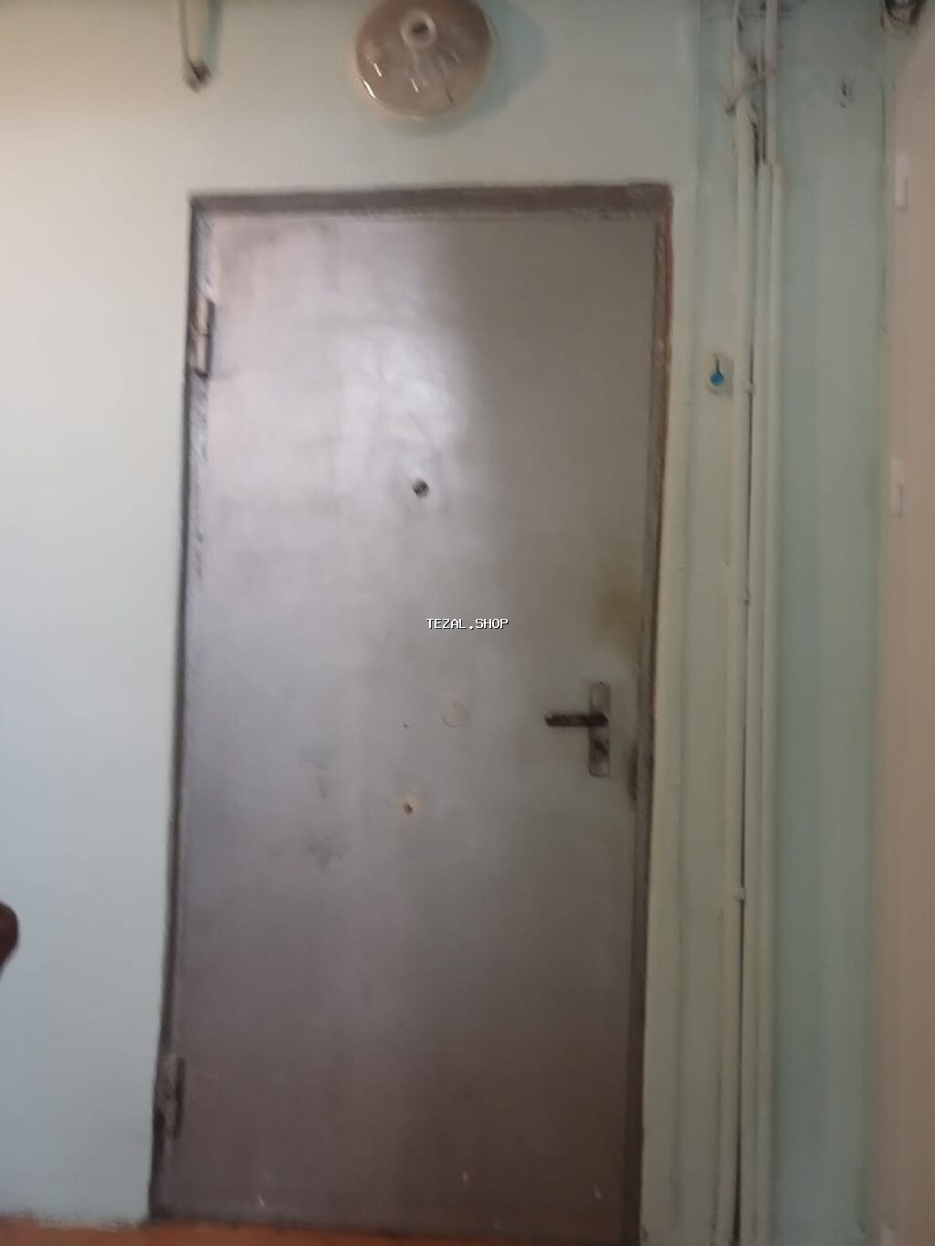 Metall qapı – taxta dekorlu daxili üzlük - Material: kənar tərəfi tam