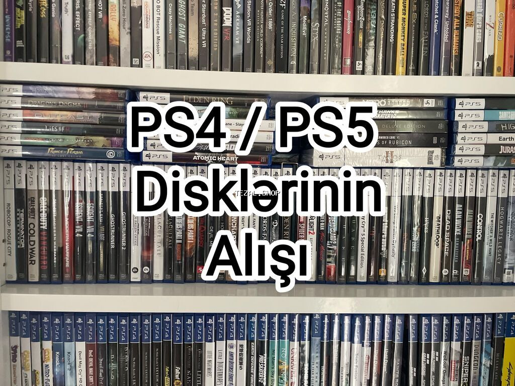 🎮 PS4 / PS5 Oyun Disklərinin Əlimyandıda Alışı 🎮 PS4 və PS5 üçün