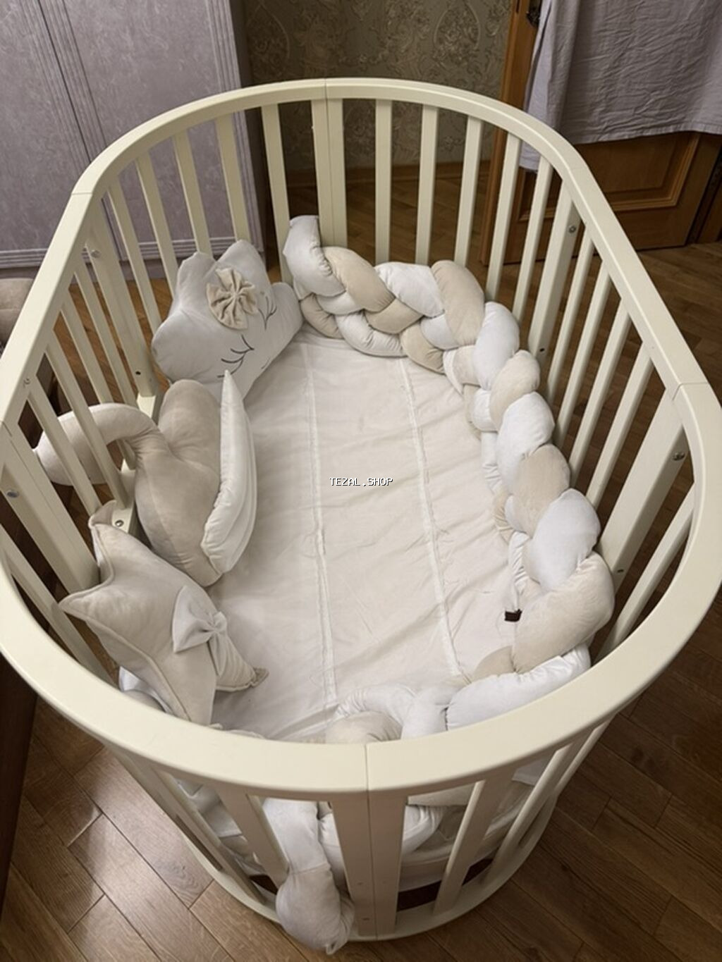 Oğlan və qız üçün, Yumru, Beşik, Dəst ilə, Matras ilə, Yellənmə mexanizmsiz