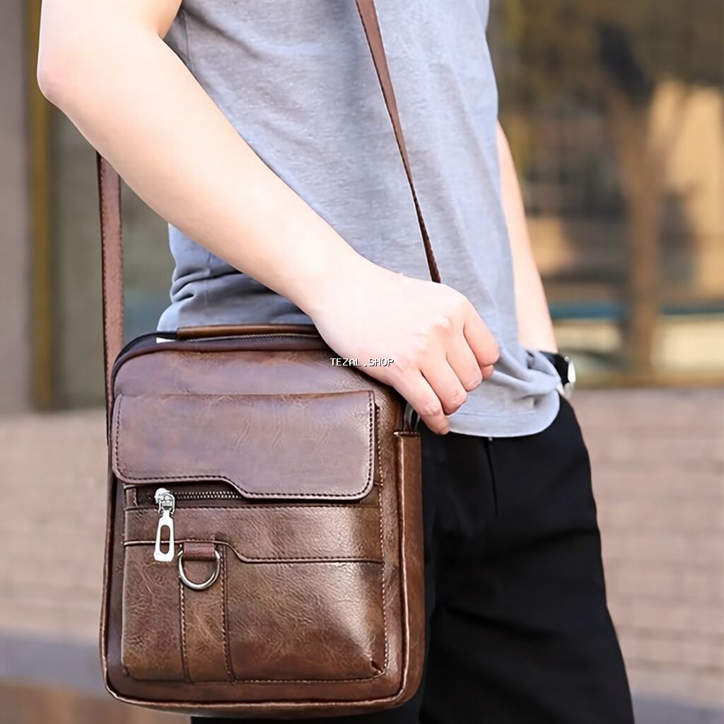 WEIXIER kişi çiyin çantası - Material: dəri görünümlü yüksək - şəkil 2