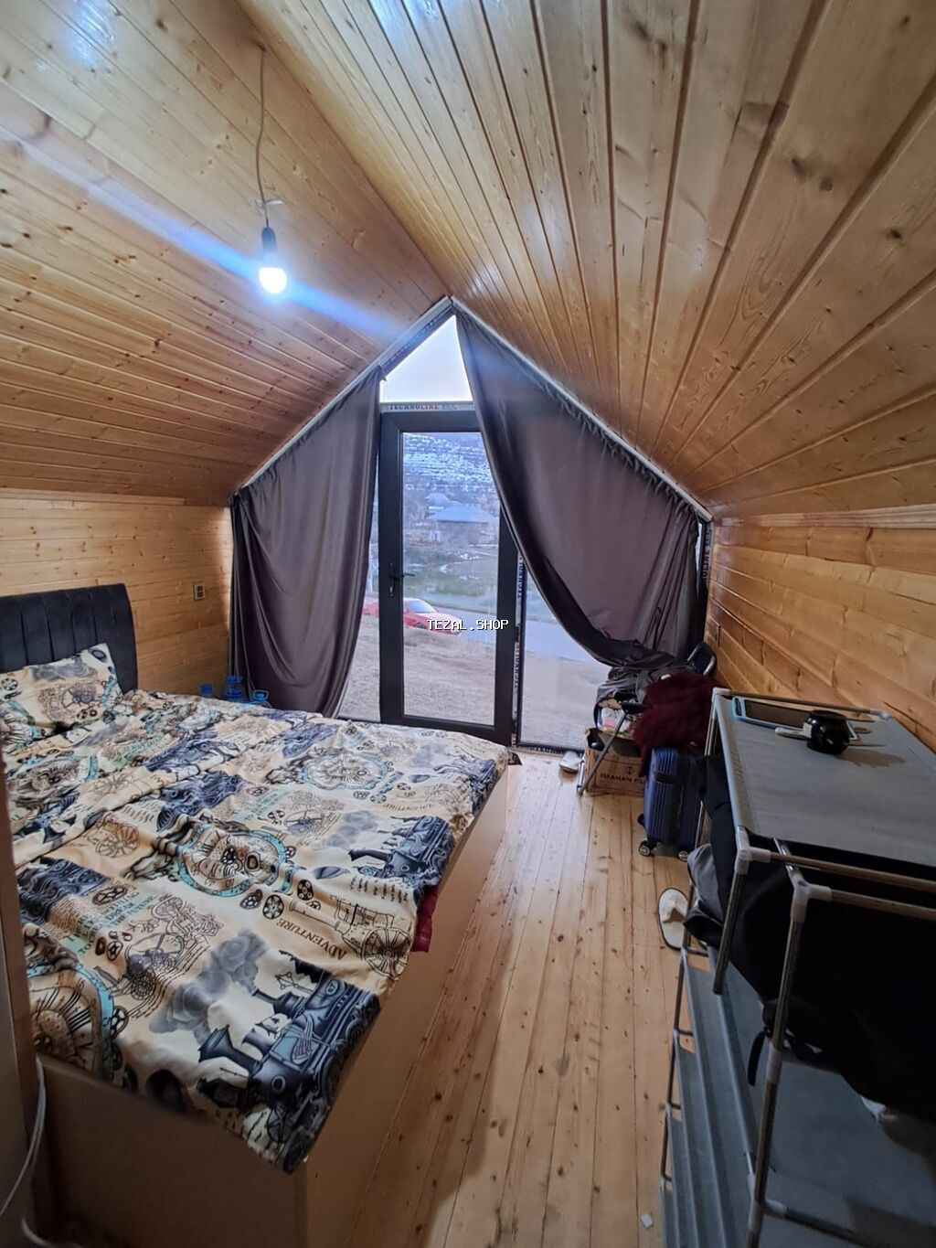 Daşınan A‑frame tipli mini ev 055-230-87-18 Ölçü: 4 m uzunluq, 3 m en - şəkil 2