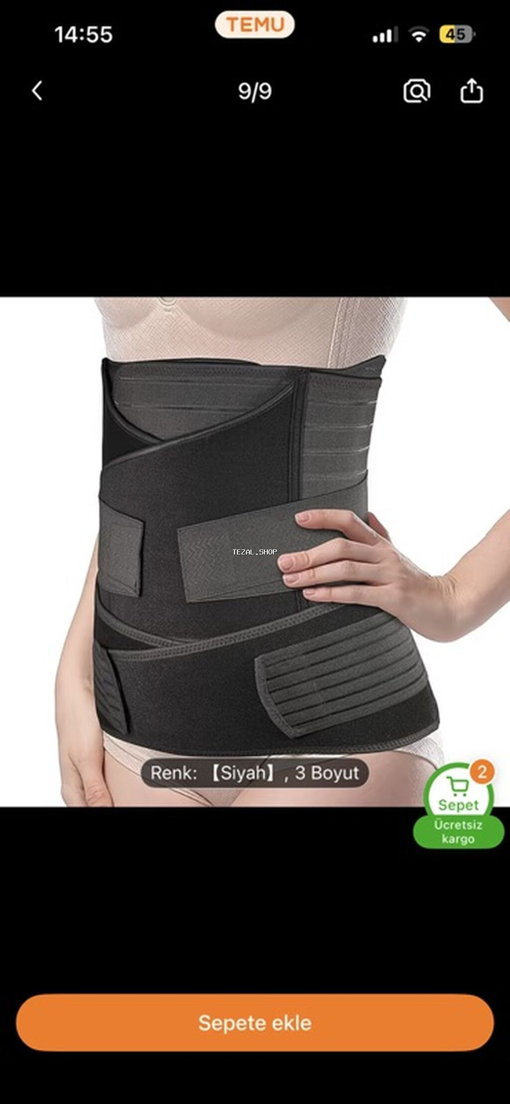 3 hissəli bel və qarın kəməri korseti – formalaşdırıcı və dəstəkli -