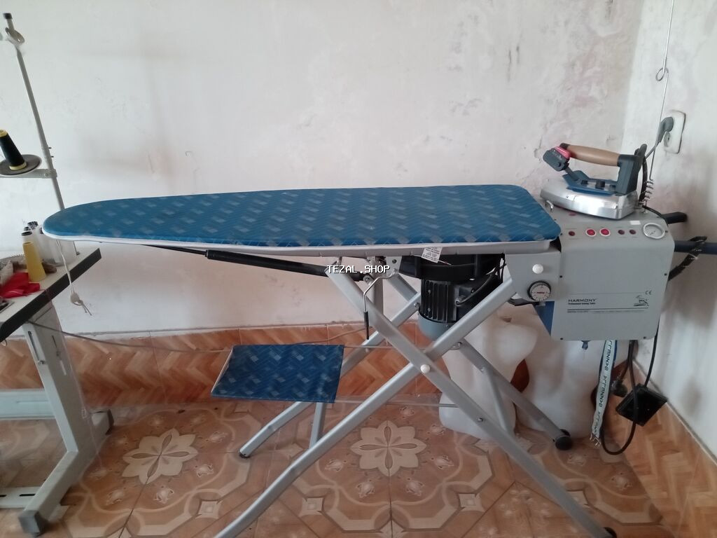 Peşəkar ütüləmə masası və buxarlı ütü komplekti - Geniş ütüləmə