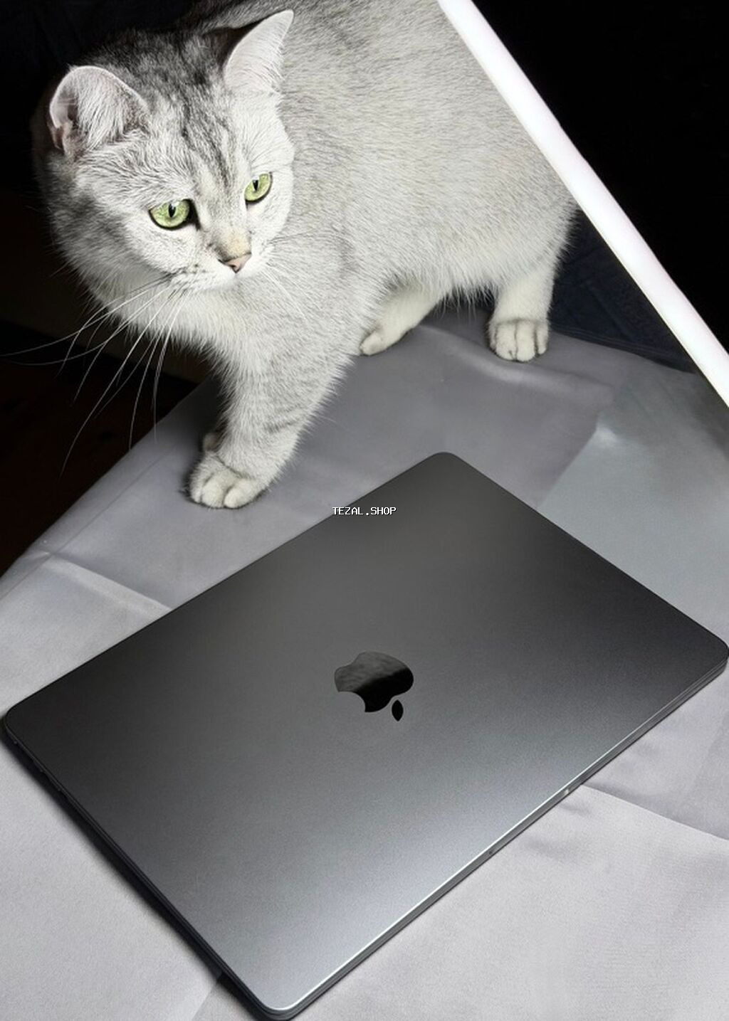 MacBook Air M3 (8GB RAM / 512GB SSD) satılır. Rəng: Space Grey (barmaq