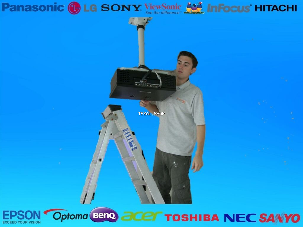 Proyektor quraşdırılması xidməti. İşlər professional ustalar