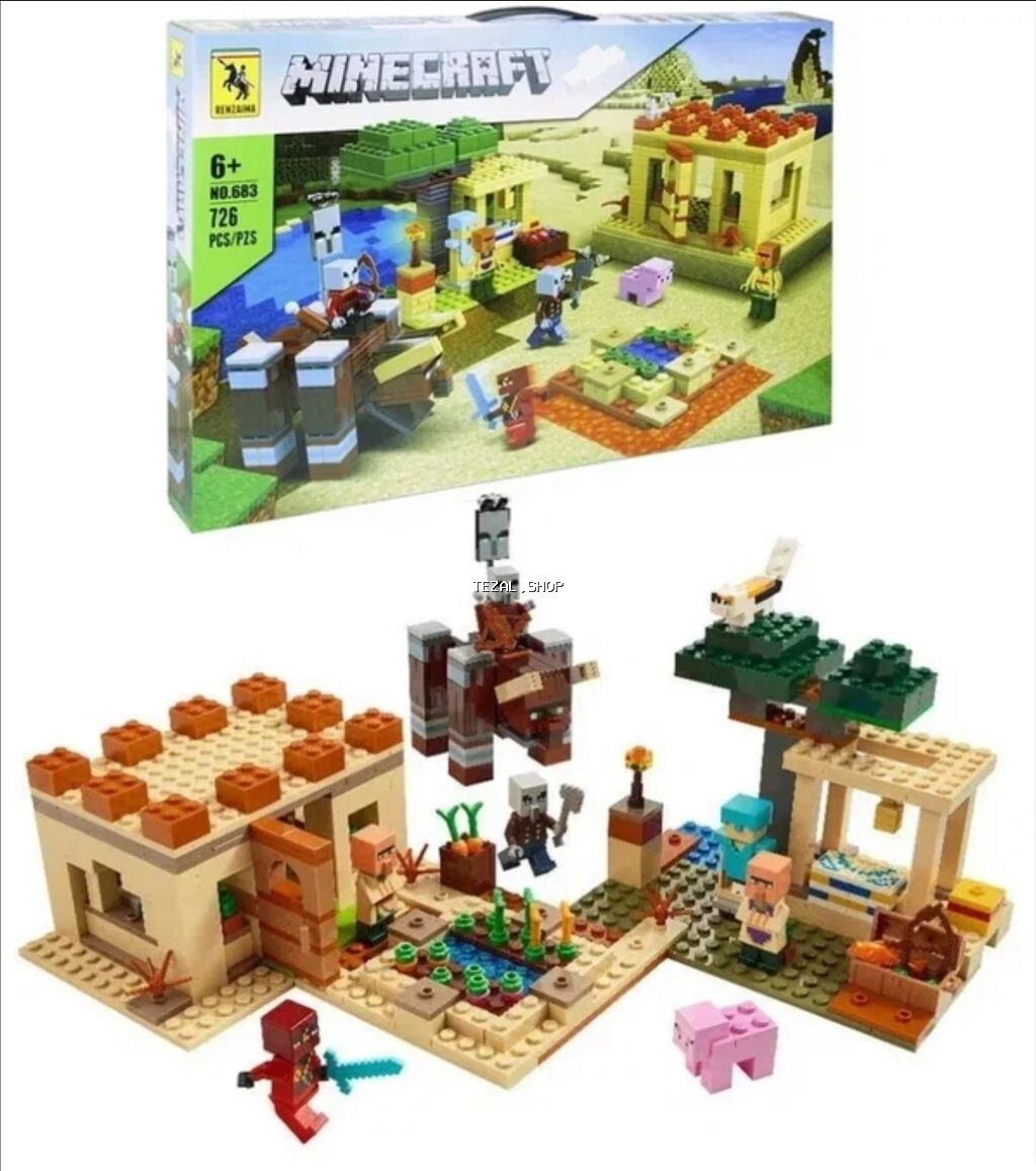 Uşaqlar üçün 726 hissədən ibarət Leqo-kanstruktor Manacraft.Digər - şəkil 4